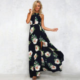 Floral Print Summer Maxi Dress