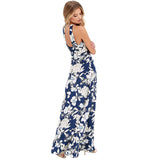 Floral Print Summer Long Maxi Dress