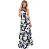 Floral Print Summer Long Maxi Dress